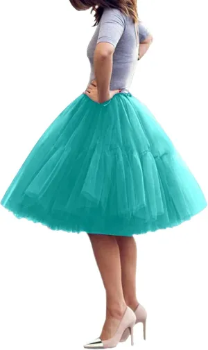 Fashion Mesh Pleated Plus Size Puffy Lace Skirt Speed Tulle Skirt Bed A Line Midi Skirt Girl Vintage Dorm Trendy Clothes
