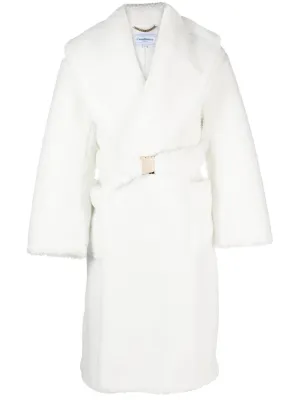 faux-shearling robe