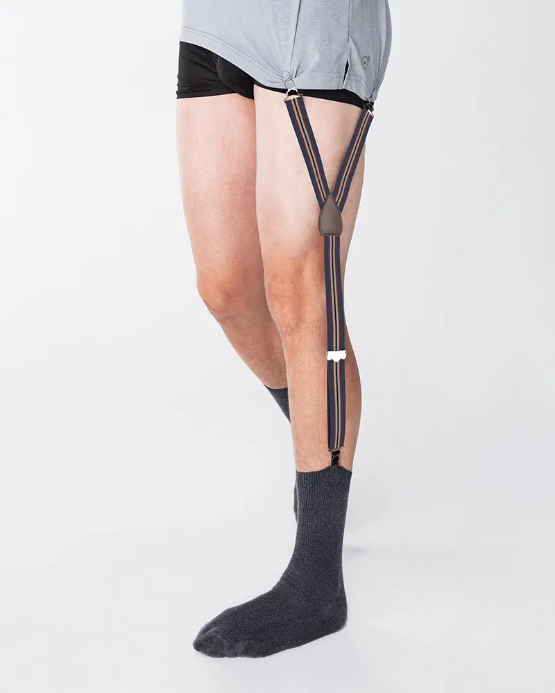 Freetown Blue/Red Shirttail Garters
