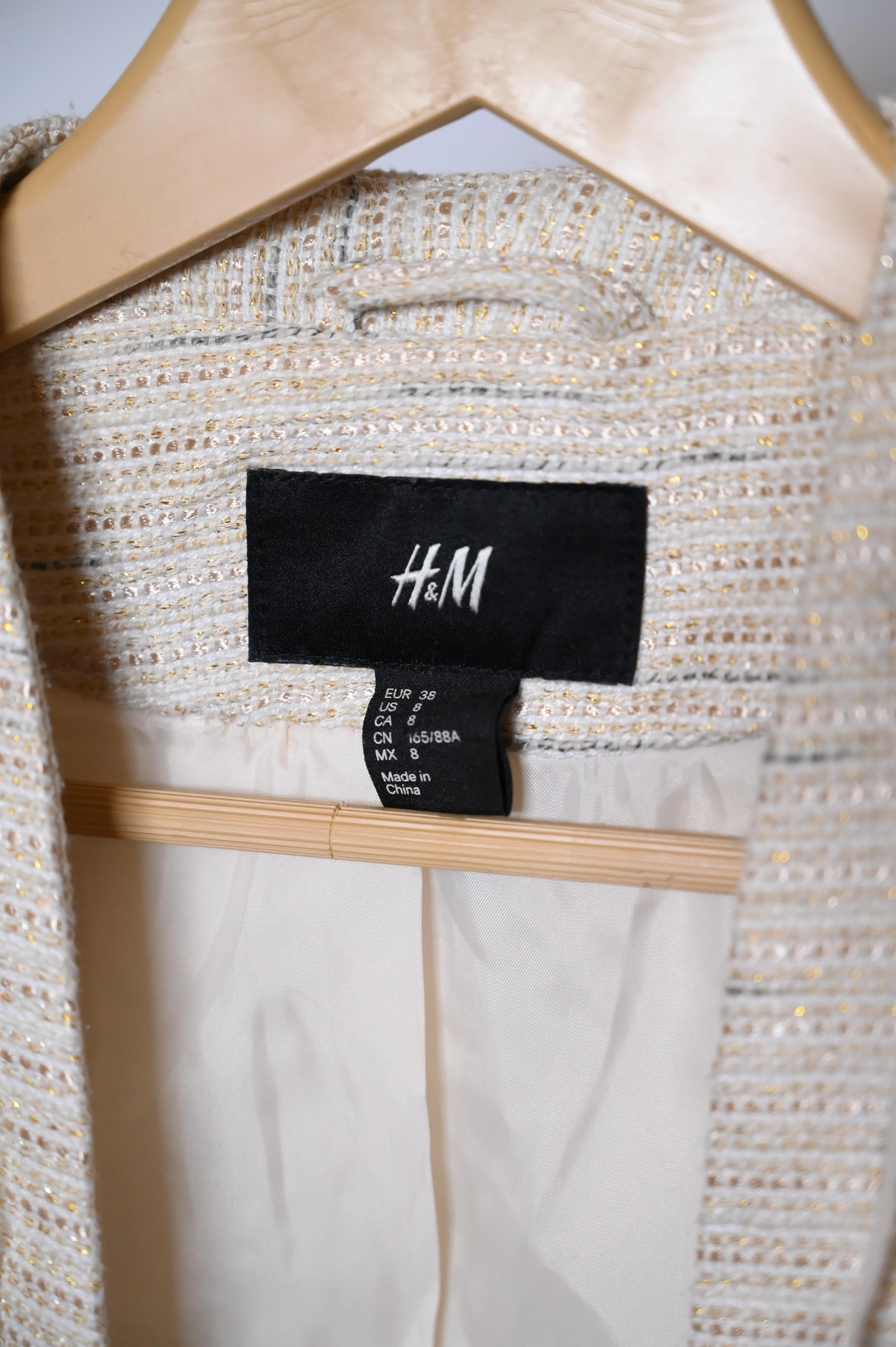 H&M Off White Coat