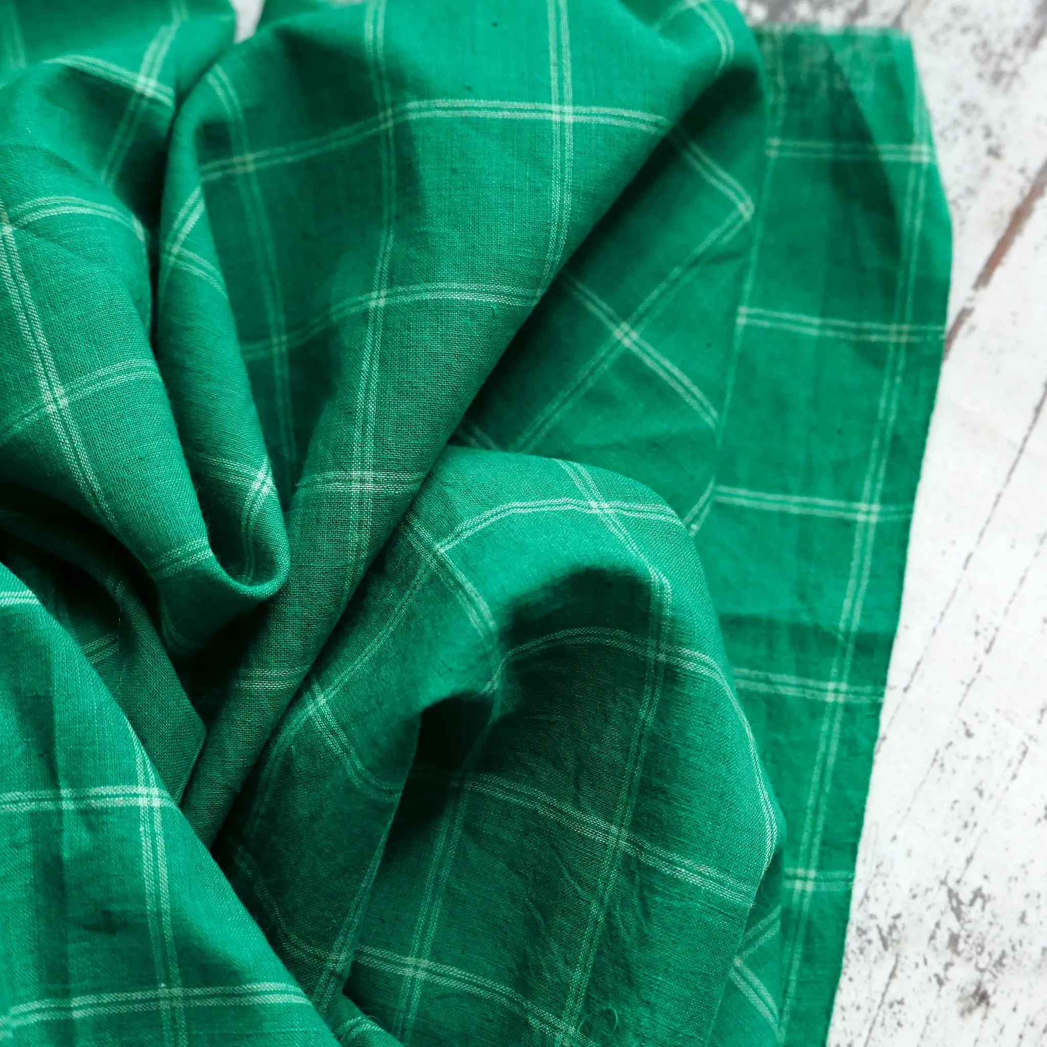 Handloom Emerald Check