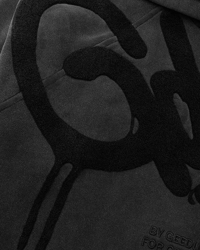 Handstyle Hoodie Vintage Washed Black