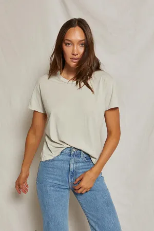 Harley Cotton Boxy Crew Tee Chalk