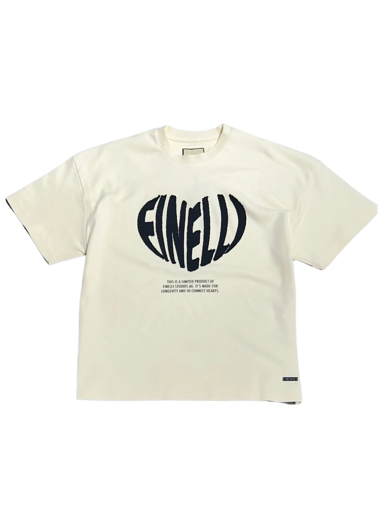 Heart T-Shirt Cream