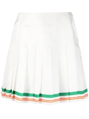 high-waisted A-line skirt