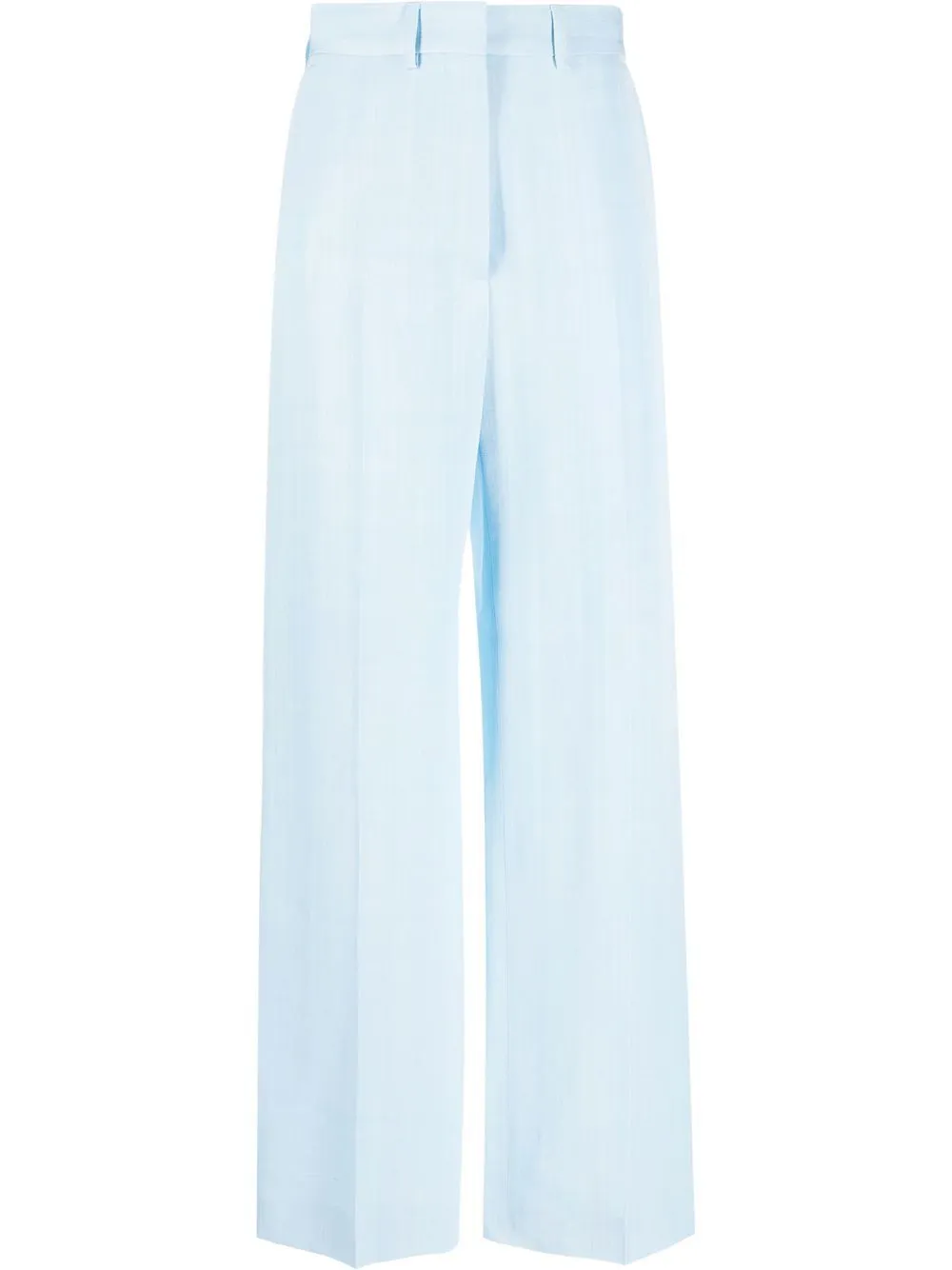 high-waisted wide-leg tailored trousers