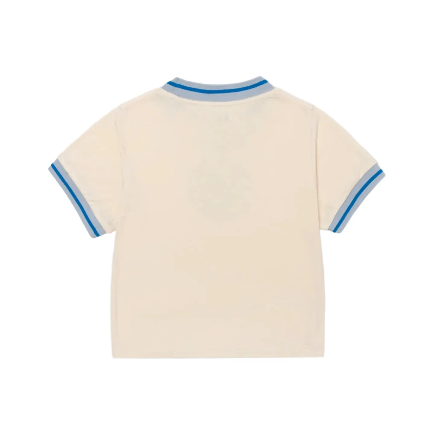 Honor The Gift Multi-Color Ringer Tee - Cream/Blue