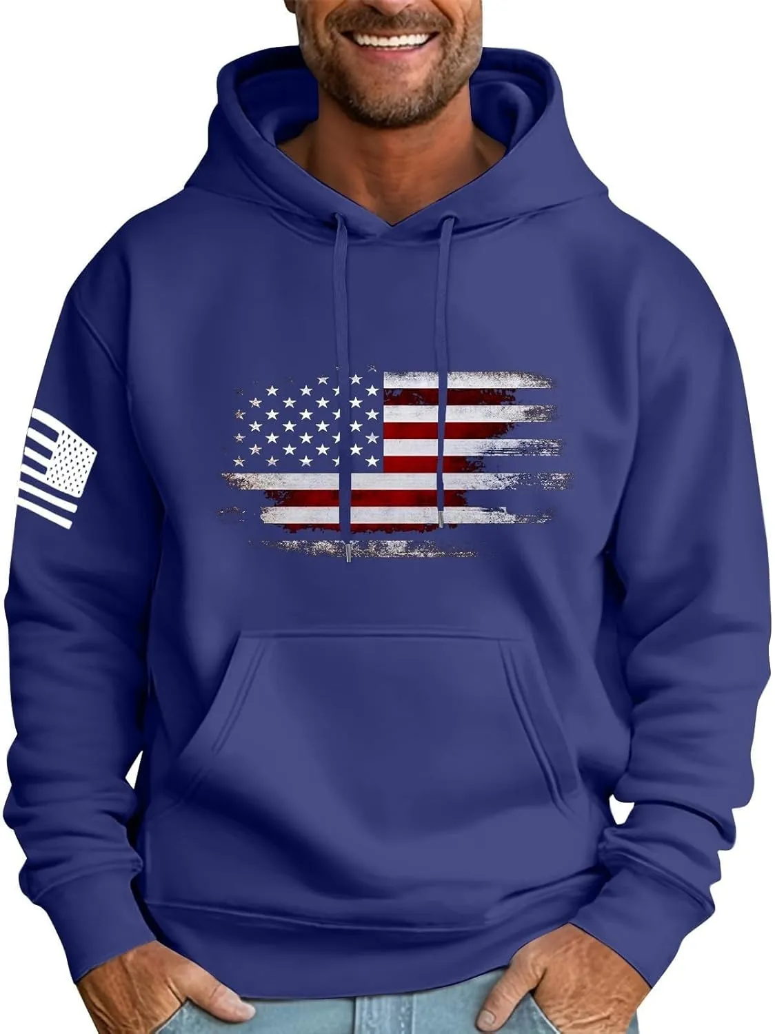 Hoodies for Men Fashion Hoodies Oversized Fleece Sweatshirts Fall Long Sleeve Pullover Big and Tall Graphic Hoodie