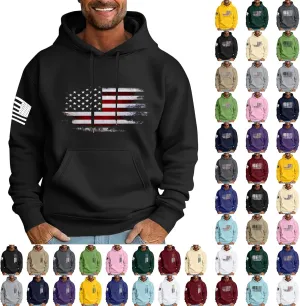 Hoodies for Men Fashion Hoodies Oversized Fleece Sweatshirts Fall Long Sleeve Pullover Big and Tall Graphic Hoodie