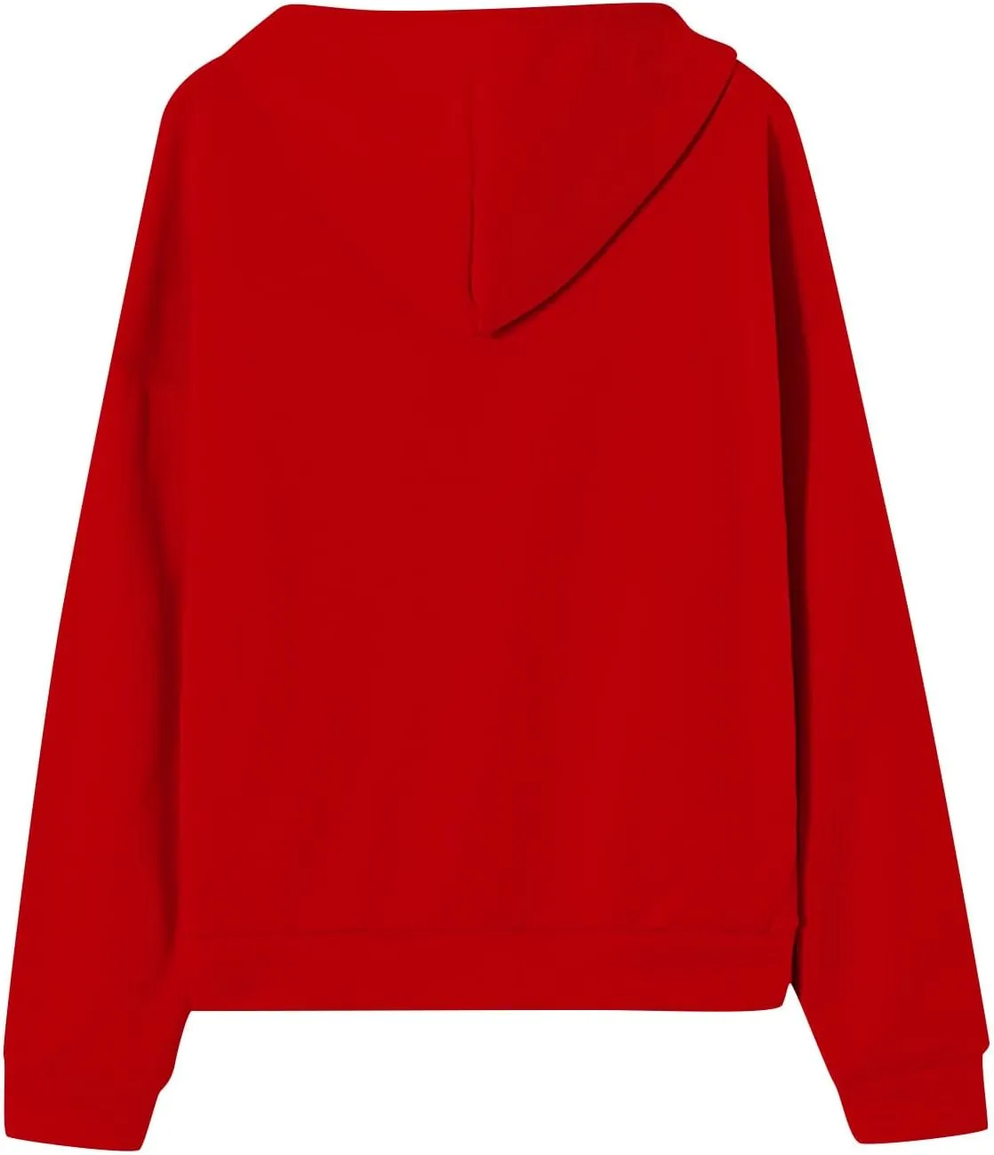 Hoodies for Women Casual Full Zip Up Plush Hoodie Loose Solid Sweatshirt Long Sleeve Jacket with Pockets