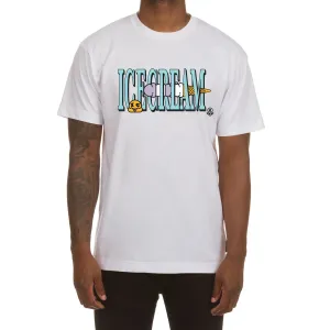 Ice Cream "Drop" SS White Tee (431-4208)