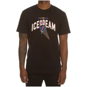 Ice Cream "Yike Stripes" SS Black Tee (421-8202)