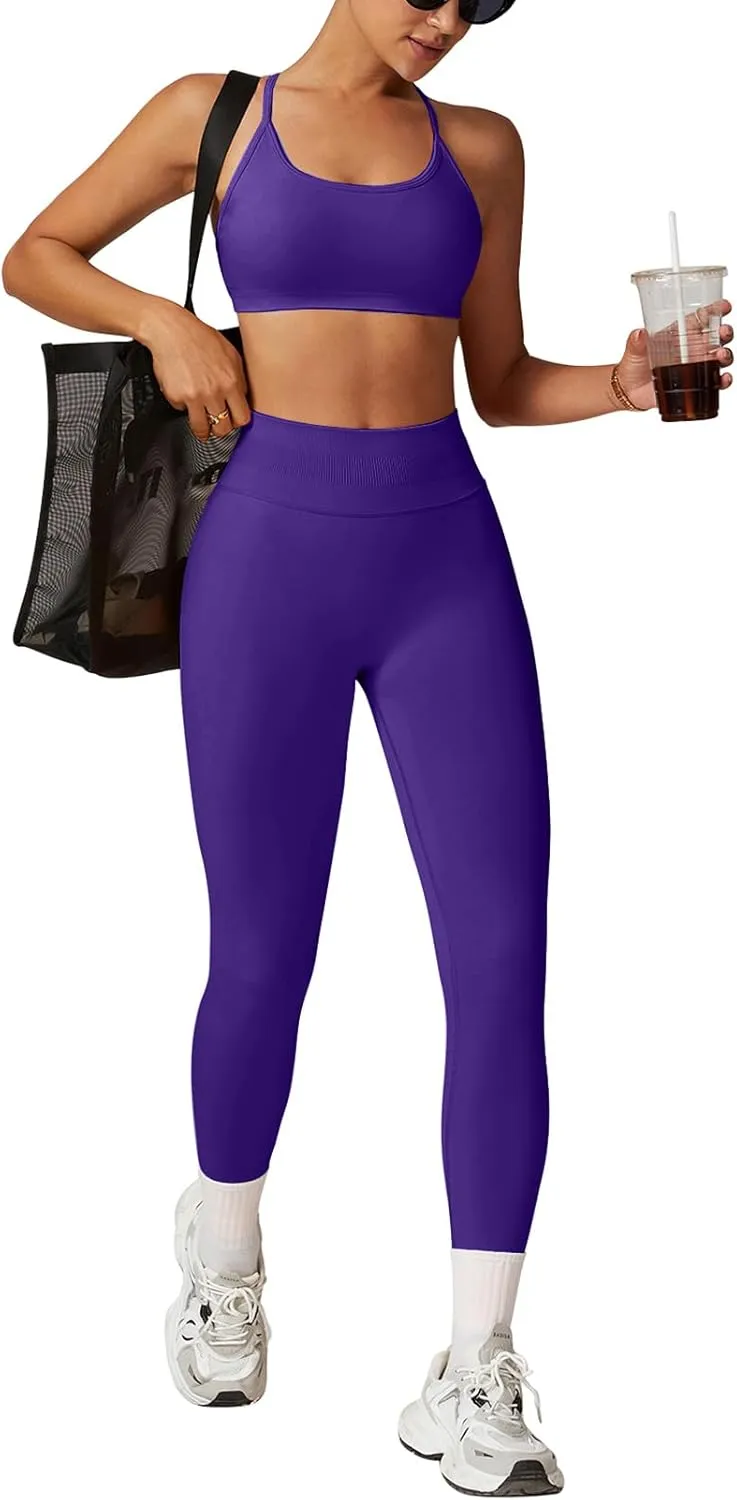 Impact Leggings for Women Hidden Scrunch Butt Leggings Seamless Workout Gym Yoga Pants Compression Tummy Control