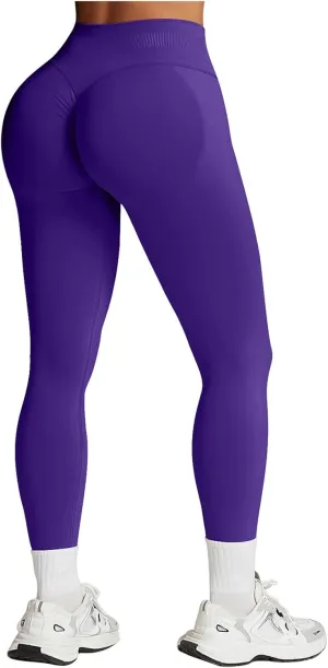 Impact Leggings for Women Hidden Scrunch Butt Leggings Seamless Workout Gym Yoga Pants Compression Tummy Control