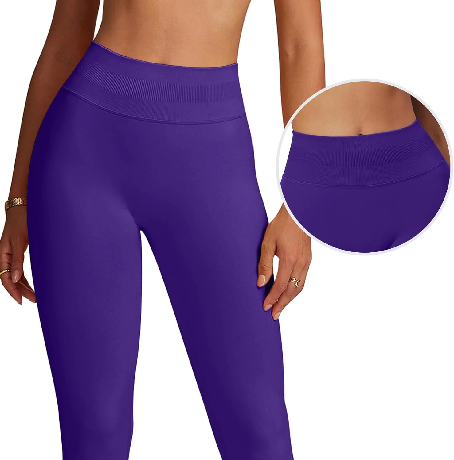 Impact Leggings for Women Hidden Scrunch Butt Leggings Seamless Workout Gym Yoga Pants Compression Tummy Control