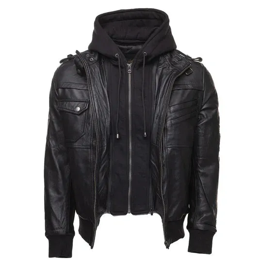 Iron Hawk Hooded Bomber Jacket