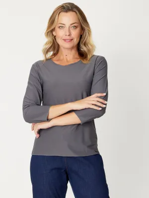 JERSEY BODY TOP - Charcoal 6214 - sw