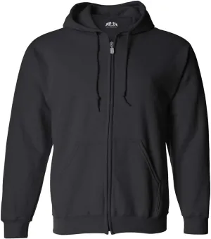 Joe's USA Men's Full Zipper Hoodies - Hooded Sweatshirts in 25 Colors. Sizes S-5XL