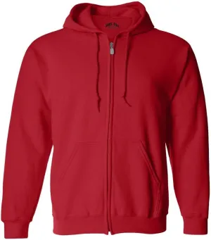 Joe's USA Men's Full Zipper Hoodies - Hooded Sweatshirts in 25 Colors. Sizes S-5XL