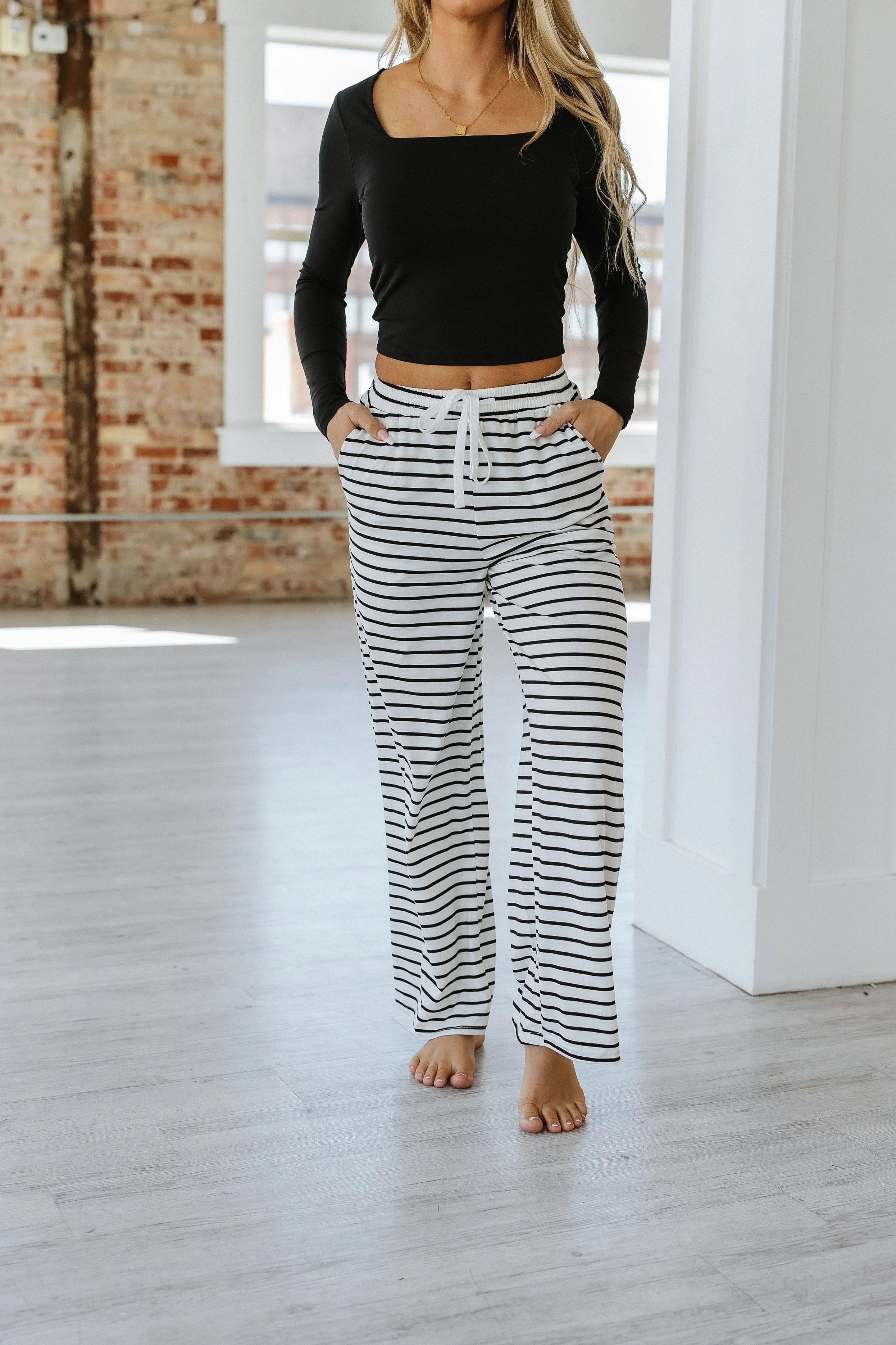 Katelyn Striped Wide Leg Pants