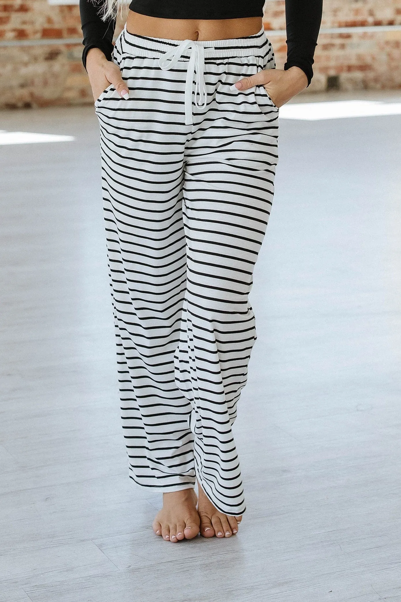 Katelyn Striped Wide Leg Pants