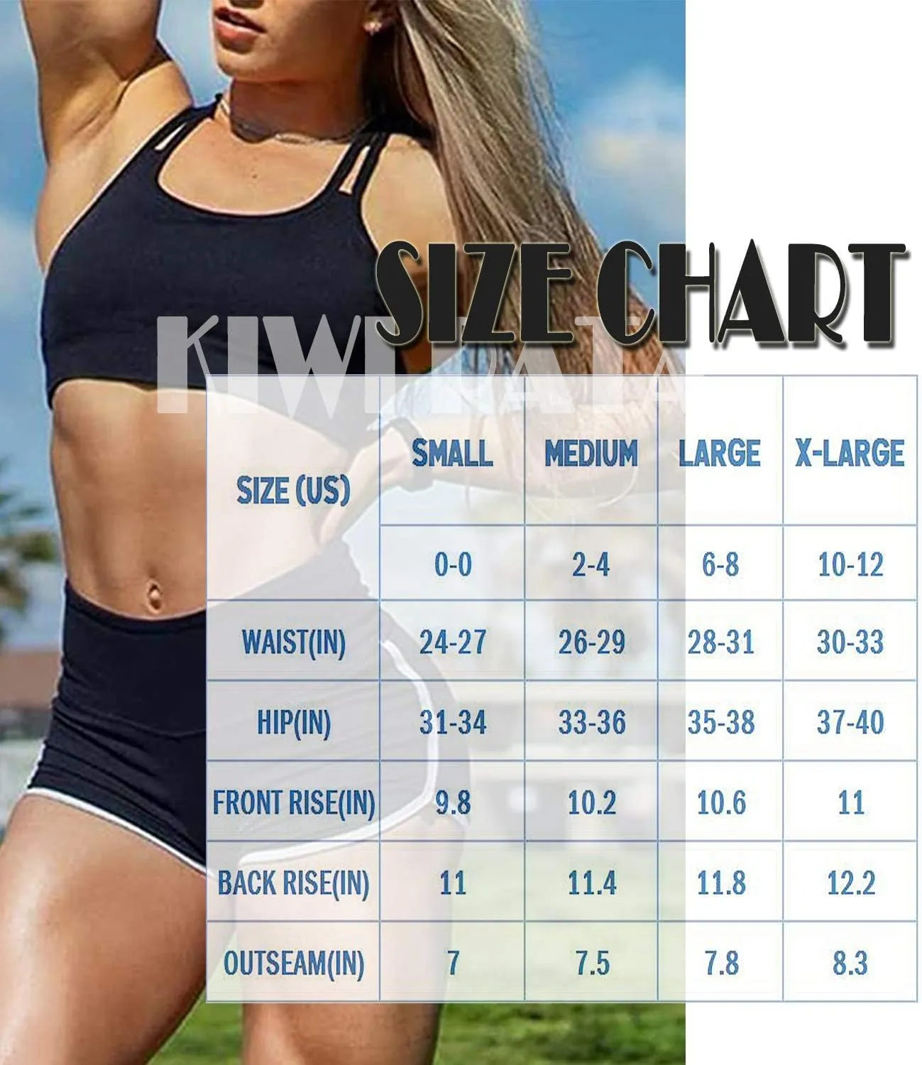 KIWI RATA Women's High Waist Booty Shorts Scrunch Butt Lifting Gym Workout Sexy Yoga Hot Pants