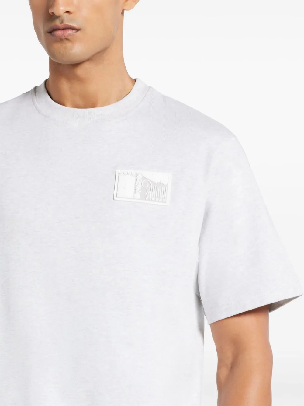 logo-patch organic cotton t-shirt