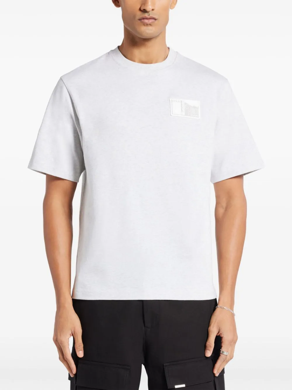 logo-patch organic cotton t-shirt