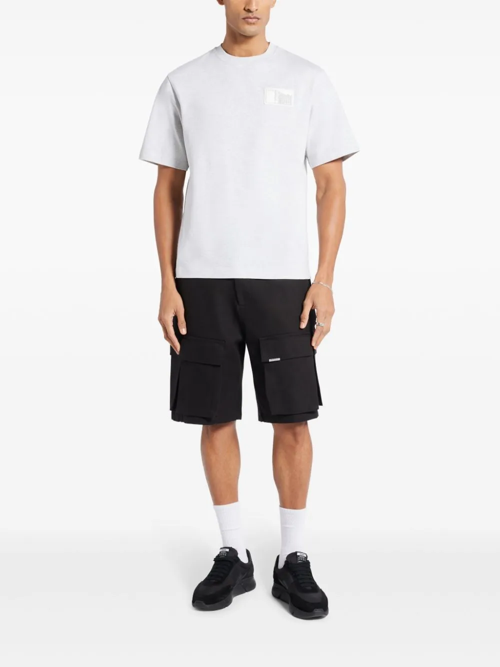 logo-patch organic cotton t-shirt