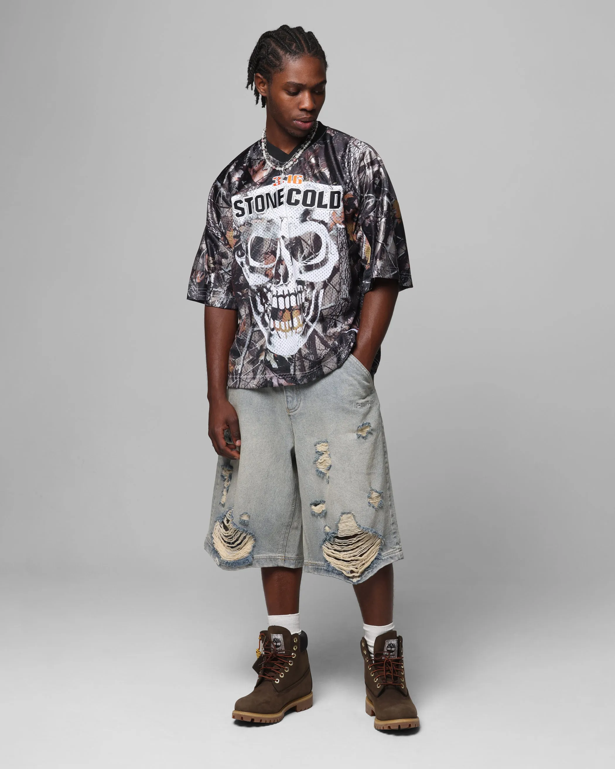 Loiter X WWE Stone Cold Training Jersey Real Tree Camo
