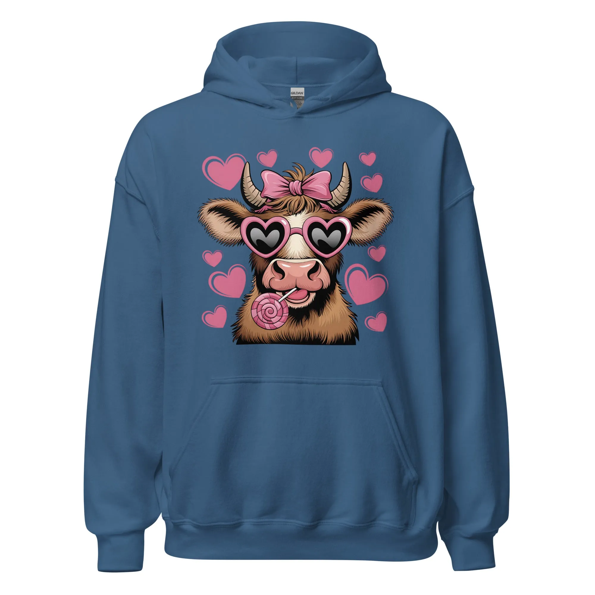 Love Highland Pink - Cozy Valentine’s Day Hoodie - Romantic Designs for 2025
