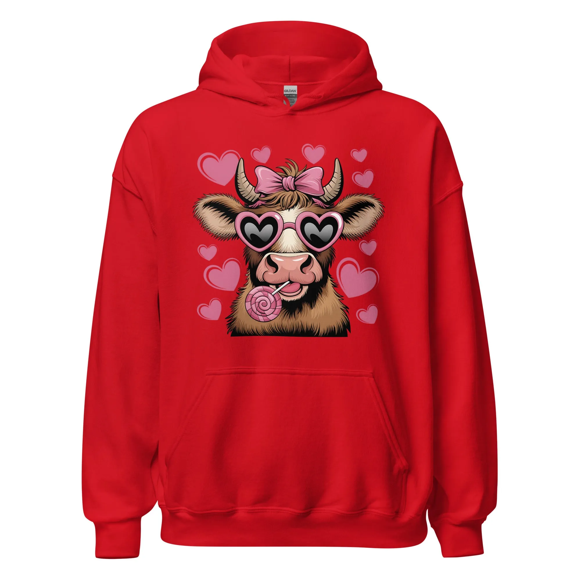 Love Highland Pink - Cozy Valentine’s Day Hoodie - Romantic Designs for 2025