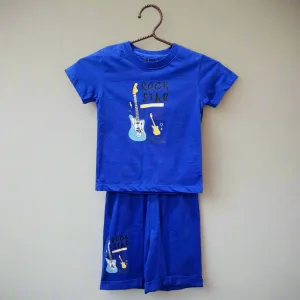Lucido - T-Shirt & Shorts - Blue - Rock Star