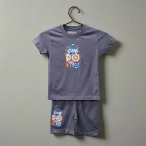 Lucido - T-Shirt & Shorts - Grey - Do This