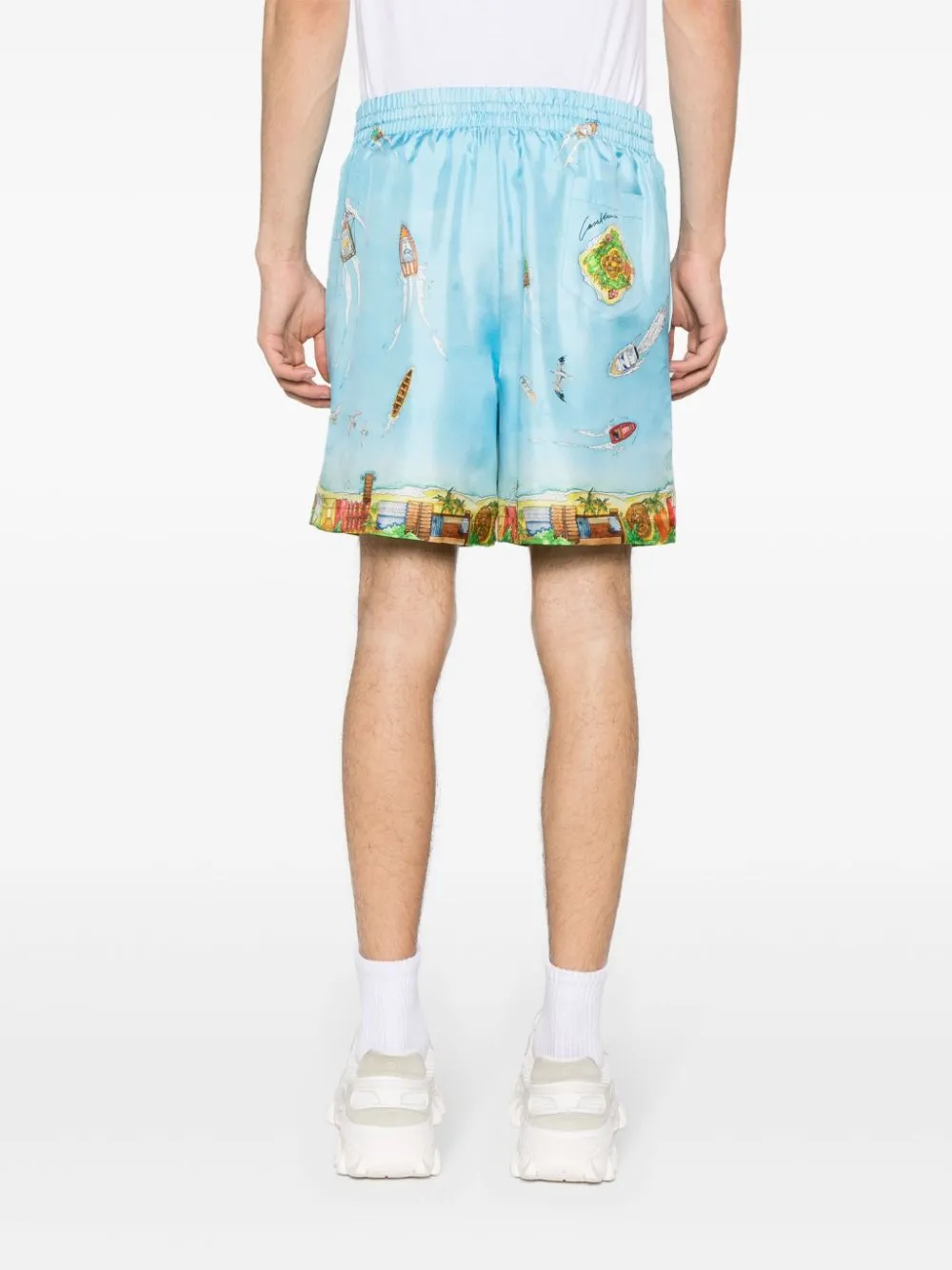 Maison Sur Piloti silk shorts
