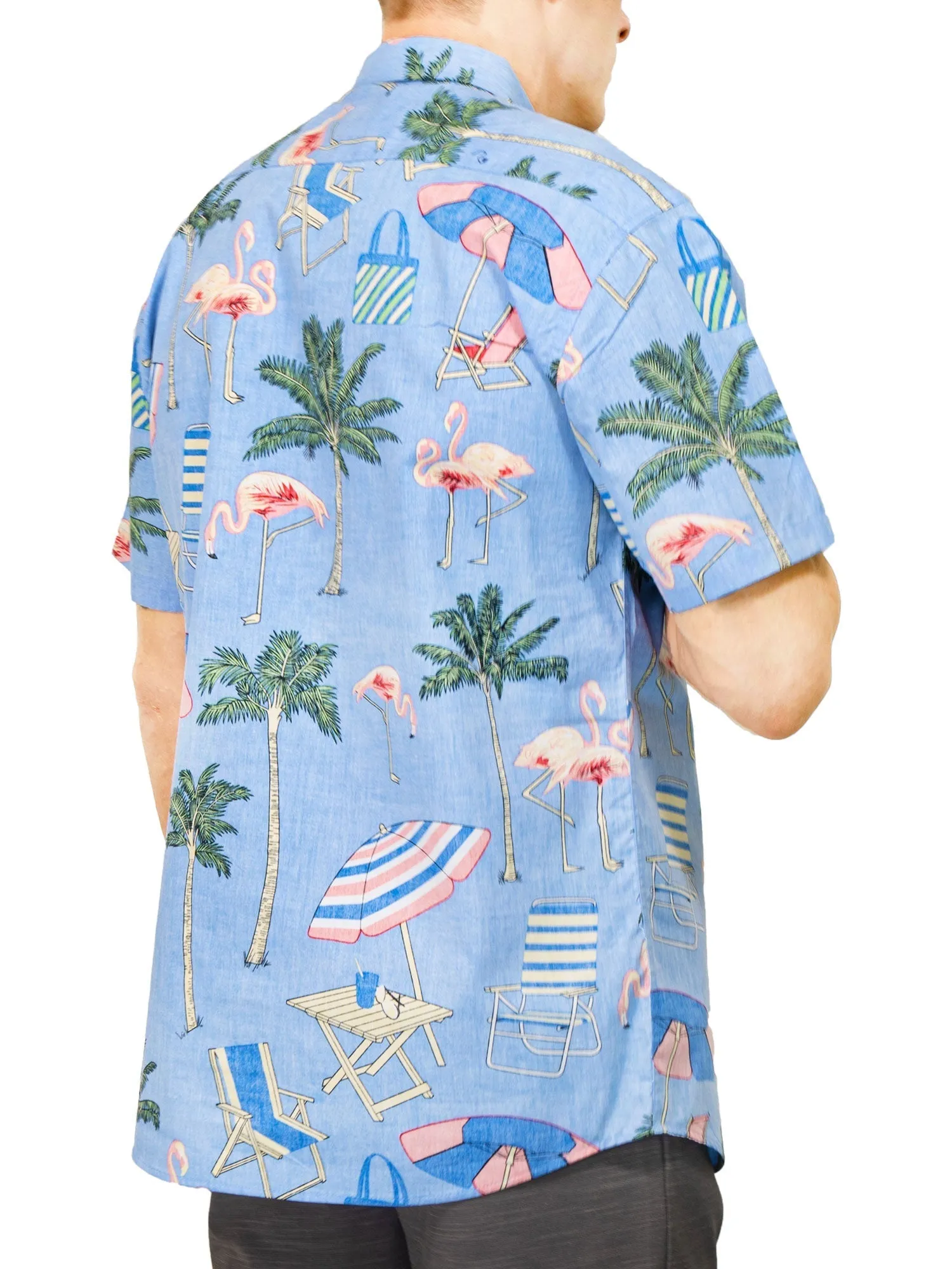 Mens Button Down Shirt - Beach Party