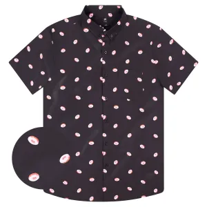 Mens Button Down Shirt - Donuts ( Stretch )