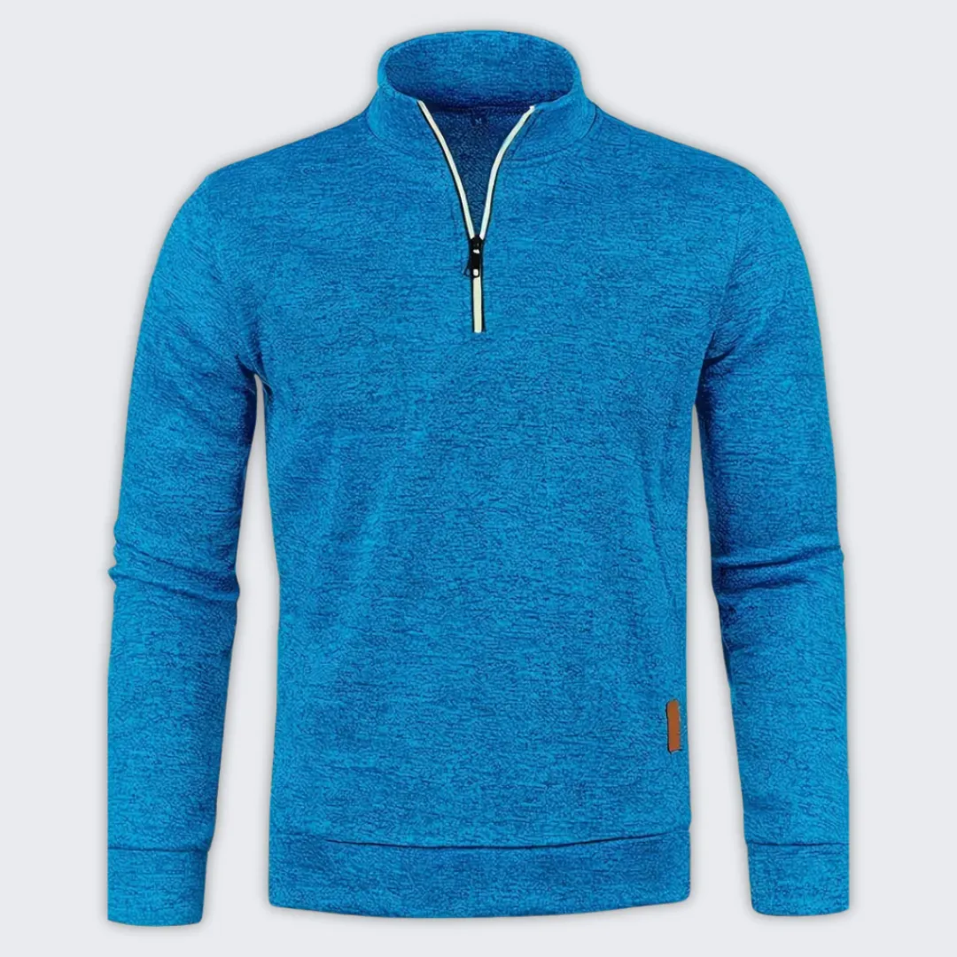 Men's Stylish Quarter-Zip Pullover - Comfortable Layering Essential