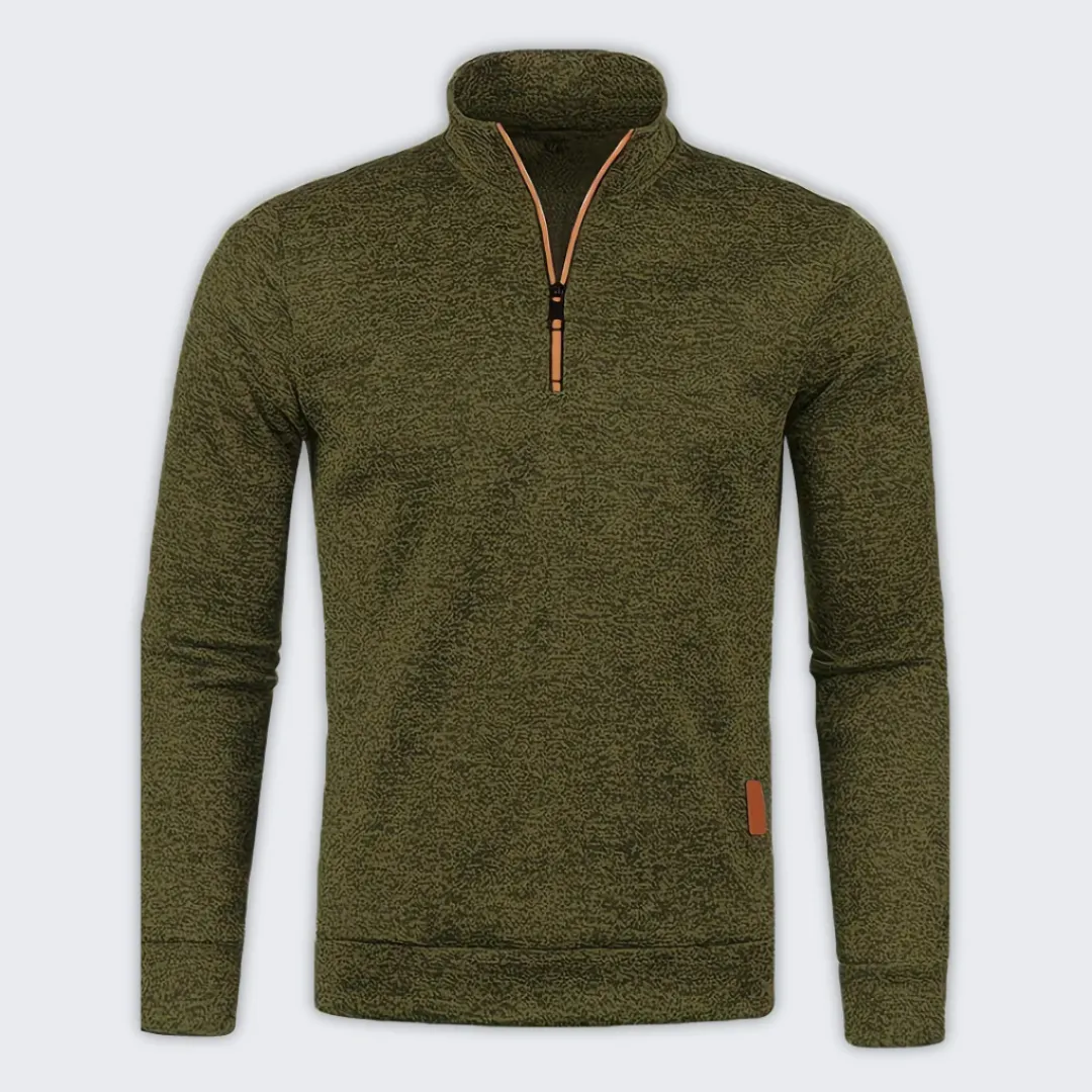 Men's Stylish Quarter-Zip Pullover - Comfortable Layering Essential