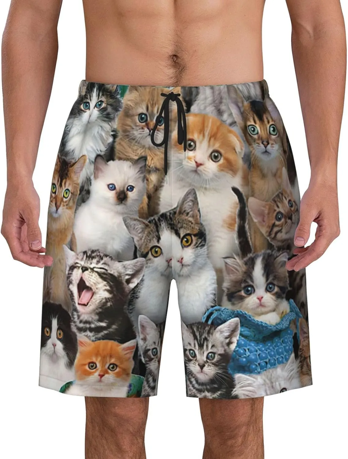 Mens Swim Trunks with Mesh Lining,Quick Dry Swimsuit Board Shorts Beach Pants Swimwear Bathing Suits
