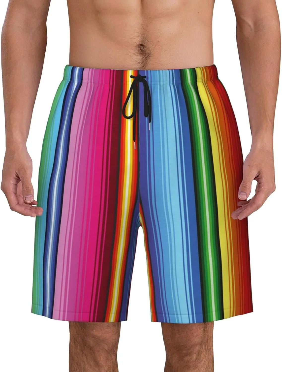 Mens Swim Trunks with Mesh Lining,Quick Dry Swimsuit Board Shorts Beach Pants Swimwear Bathing Suits