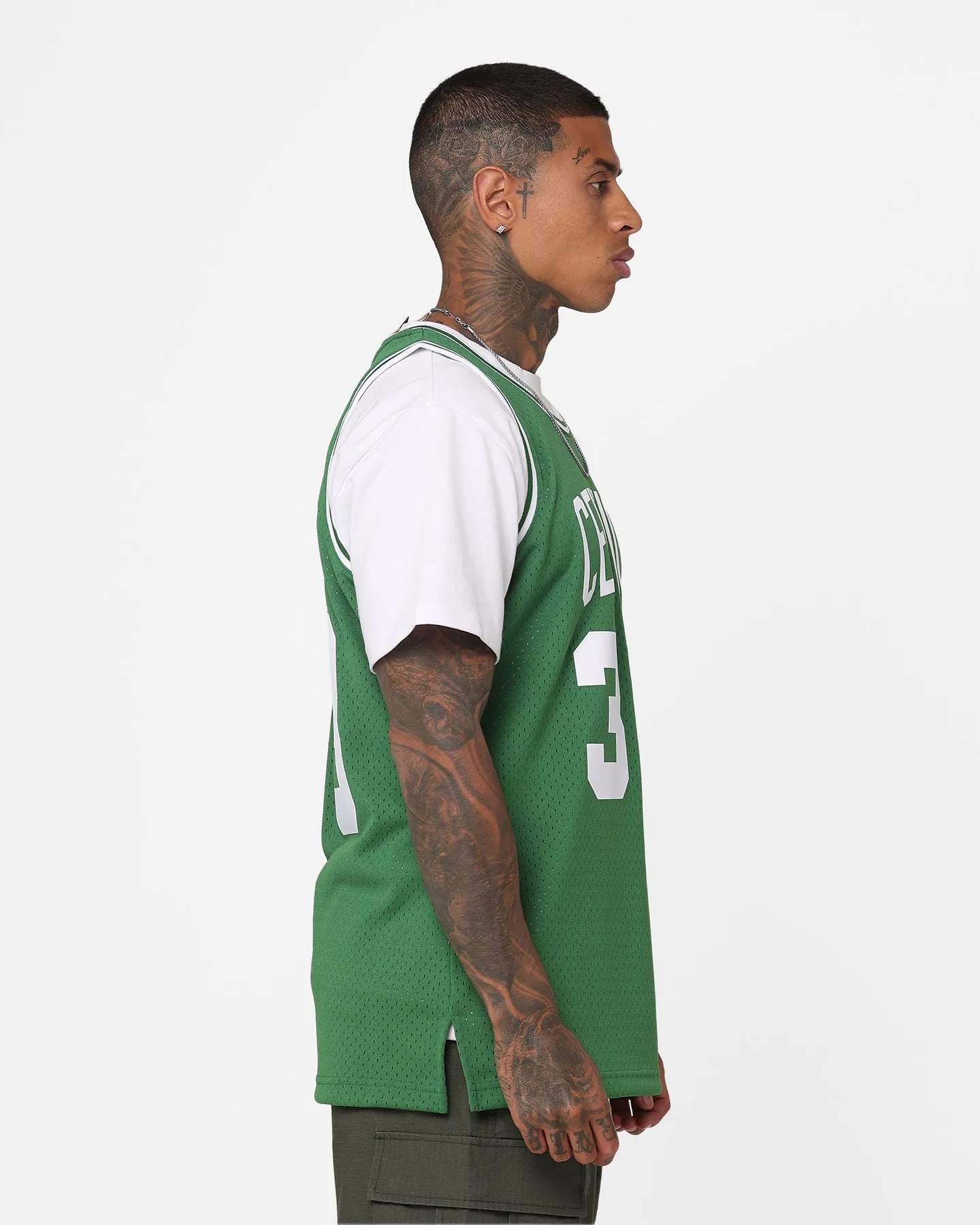 Mitchell & Ness Larry Bird Boston Celtics #33 Swing Jersey Kelly Green