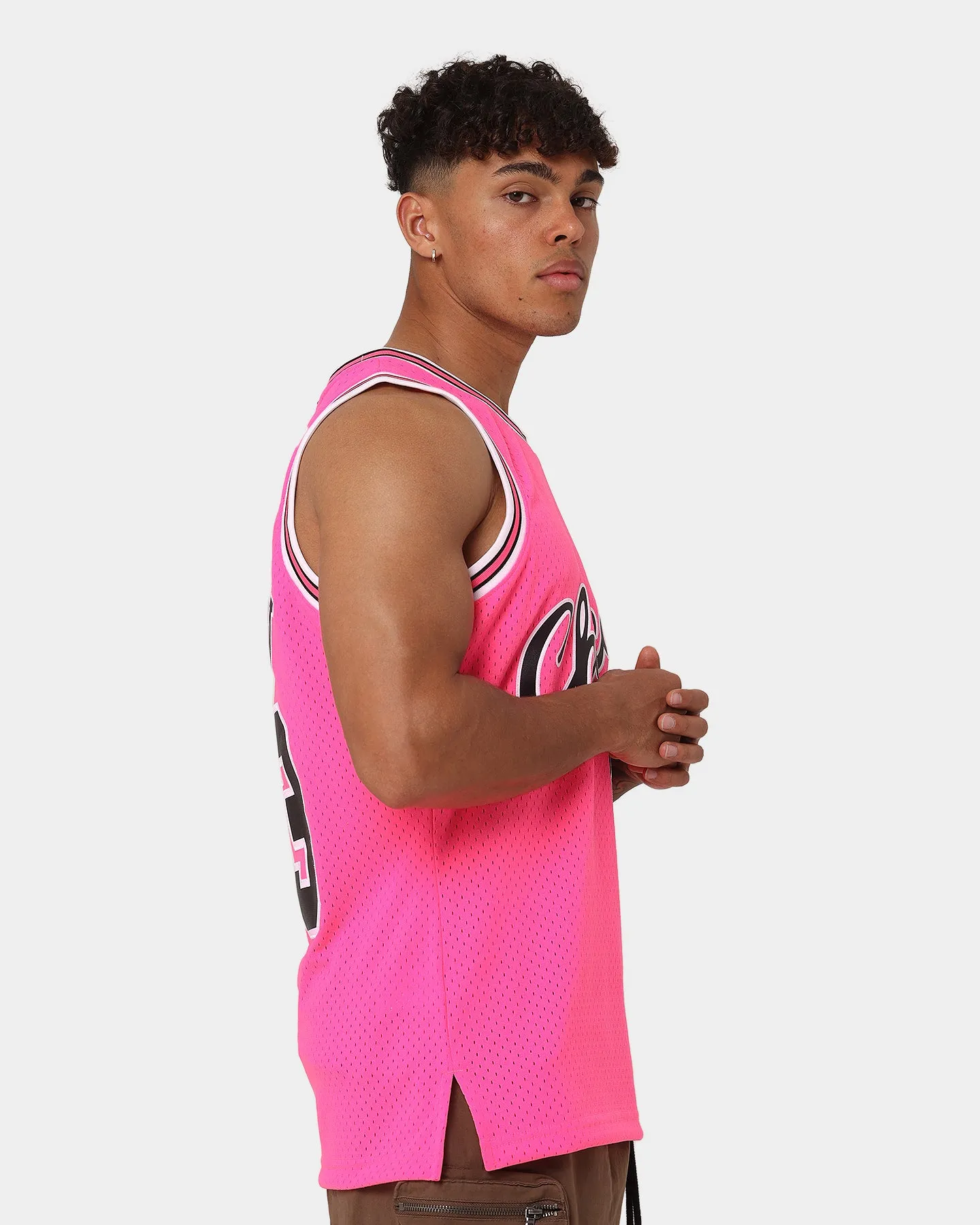 Mitchell & Ness Scottie Pippen Chicago Bulls Neon Tropical Swingman Jersey Neon Pink