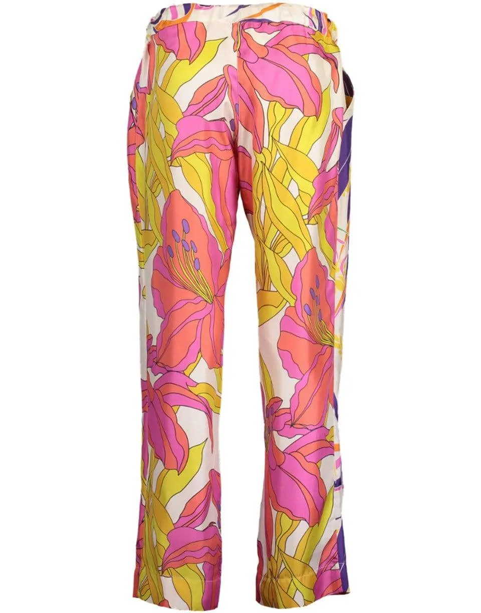 Mix Corail Chic Lucky Printed Crop Pant