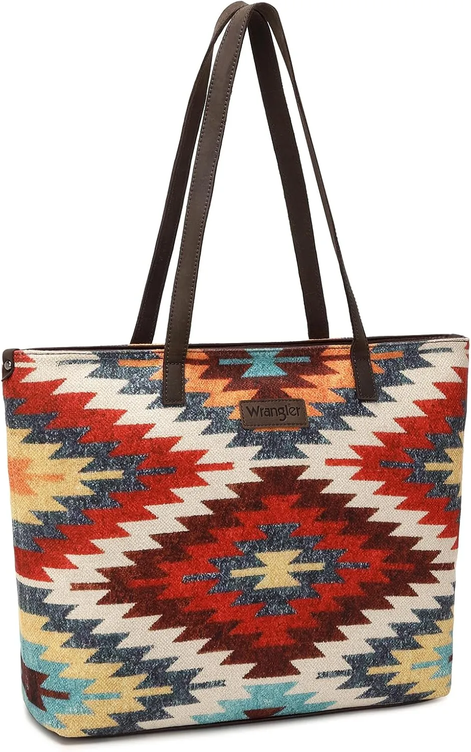 Montana West Wrangler Tote Bag for Women Canvas Shoulder Handbag Aztec Purse