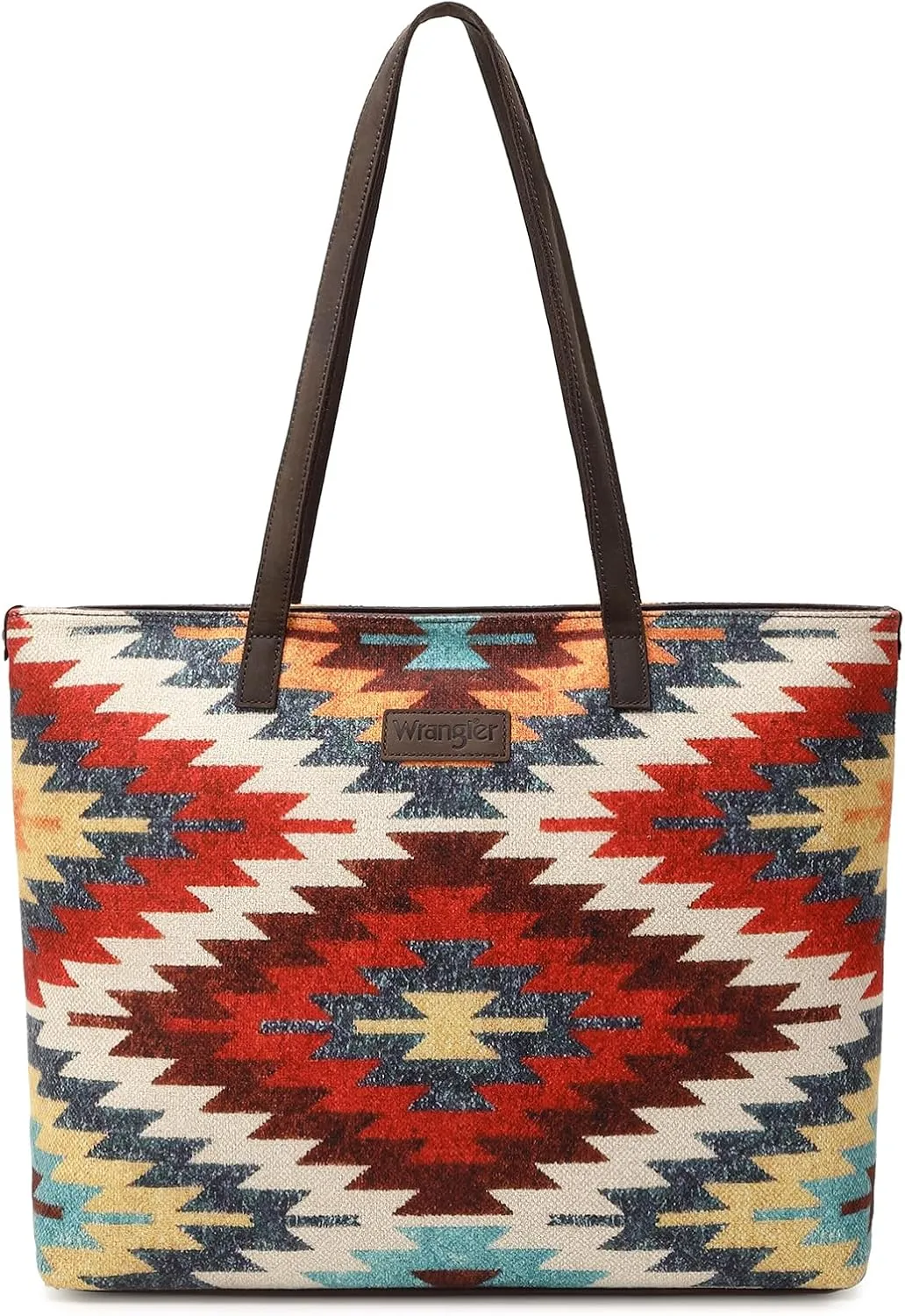 Montana West Wrangler Tote Bag for Women Canvas Shoulder Handbag Aztec Purse