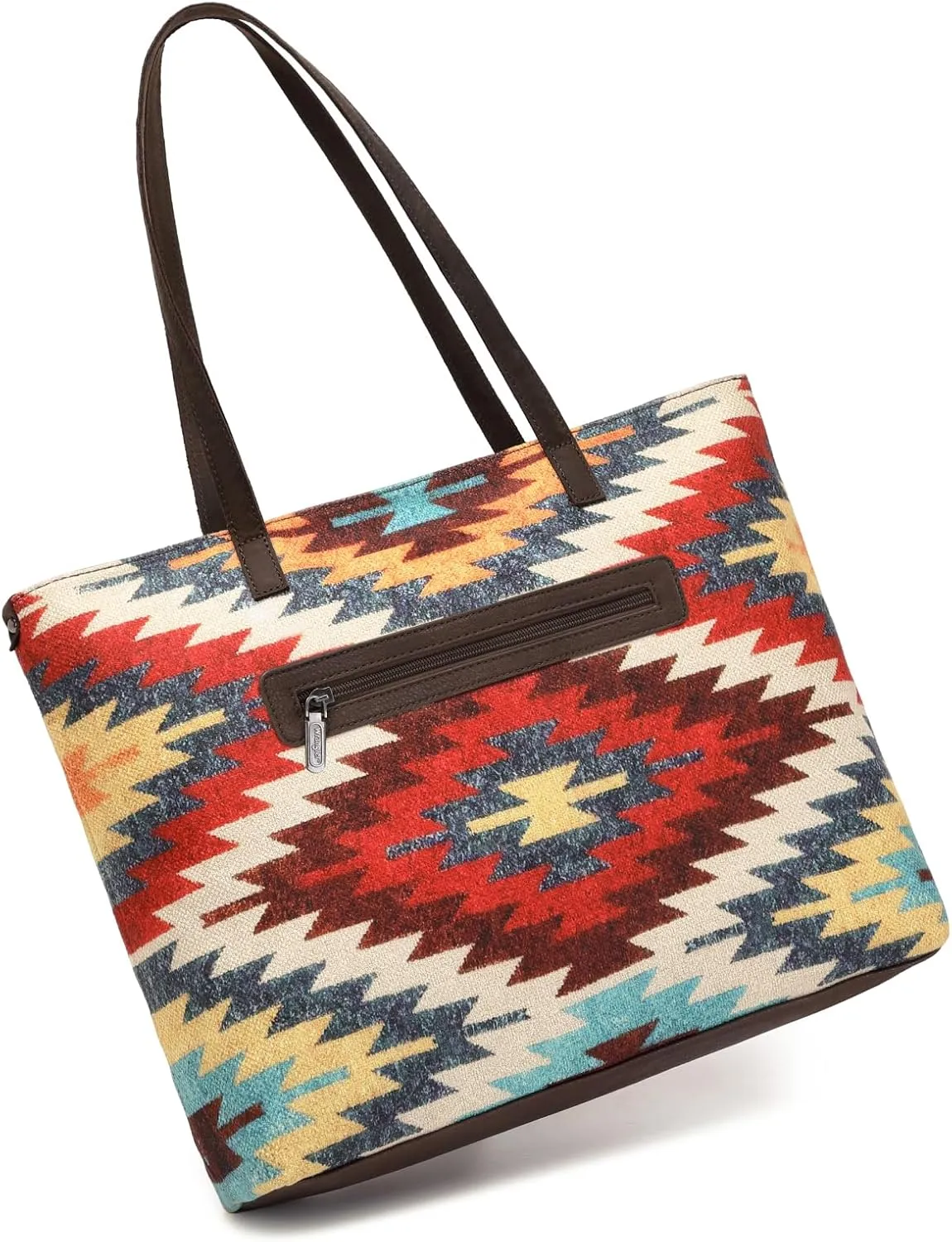 Montana West Wrangler Tote Bag for Women Canvas Shoulder Handbag Aztec Purse