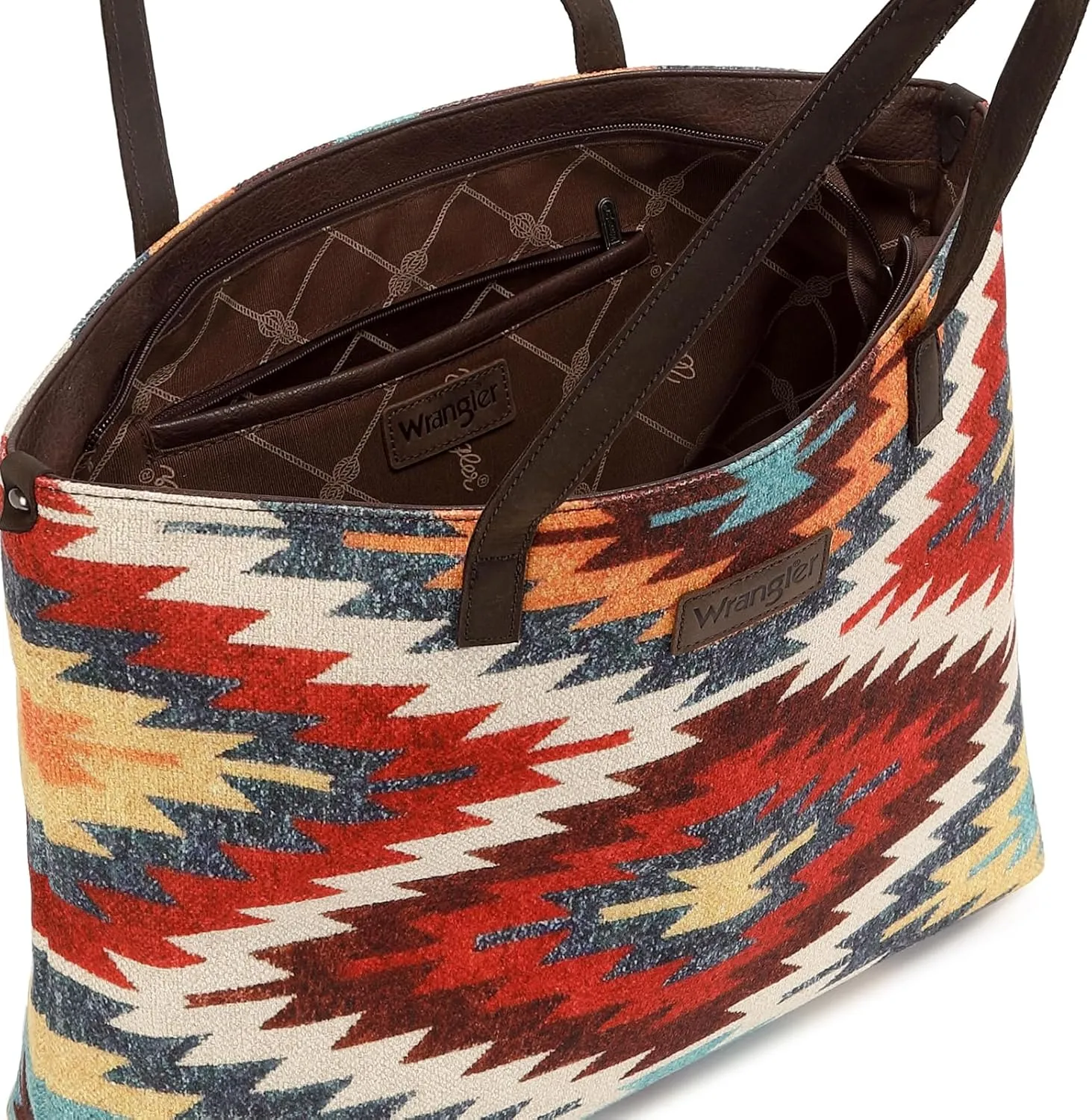 Montana West Wrangler Tote Bag for Women Canvas Shoulder Handbag Aztec Purse