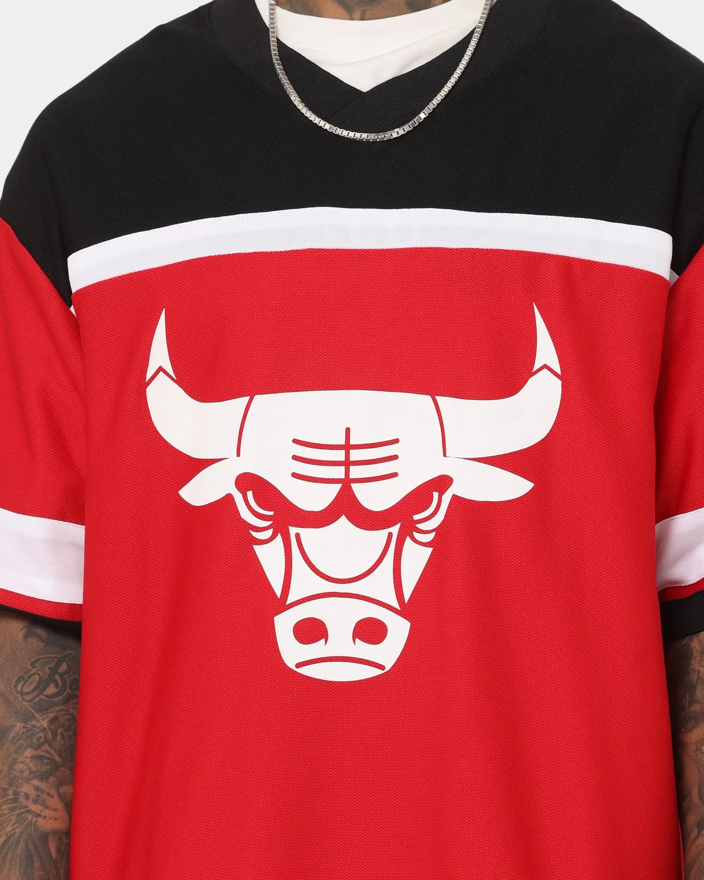 New Era Chicago Bulls V Mesh Jersey Red