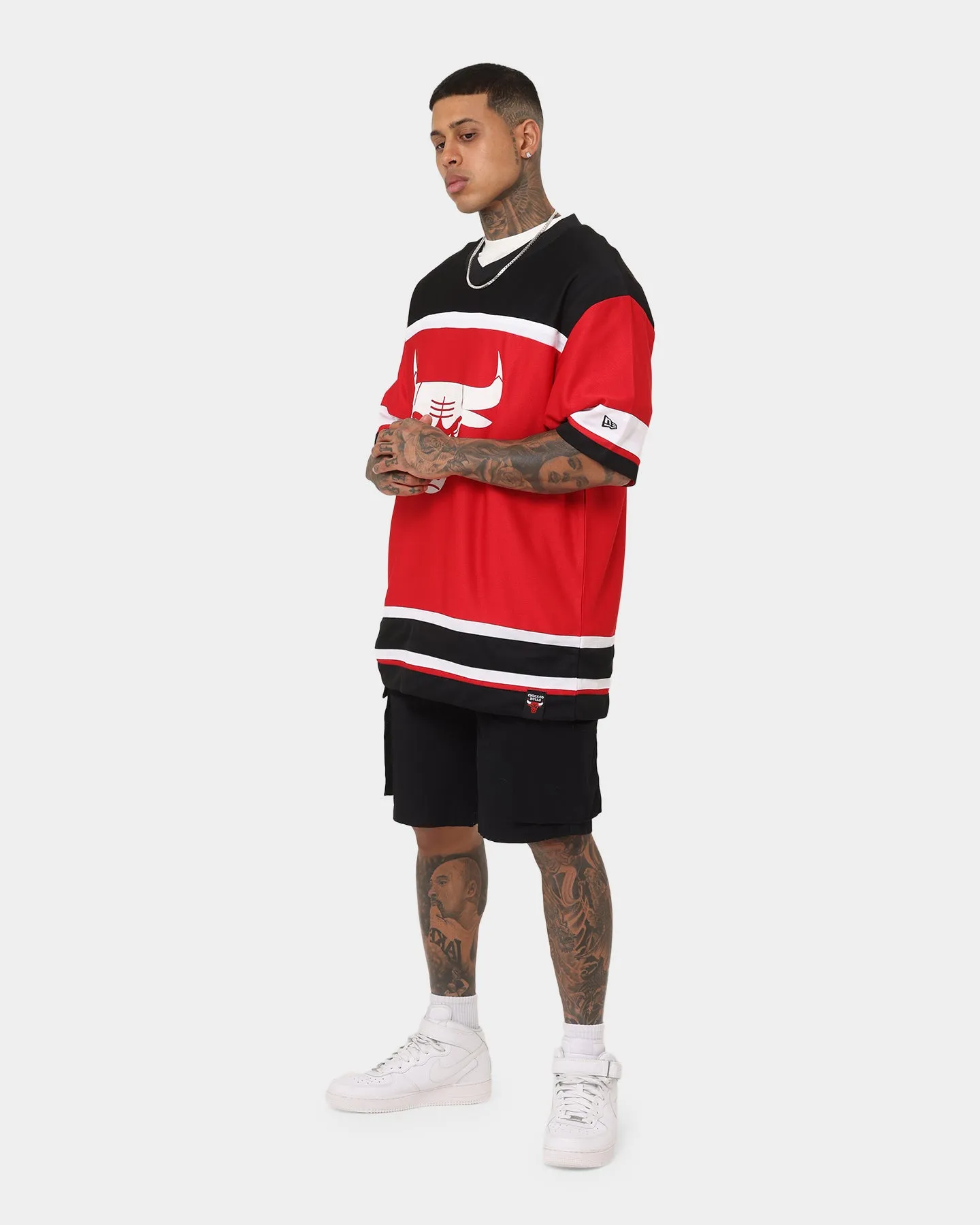 New Era Chicago Bulls V Mesh Jersey Red